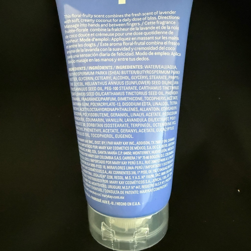 Mary Kay Lavender & Coconut Hand Cream Limited Edition 2.5 oz - Picture 2 of 2